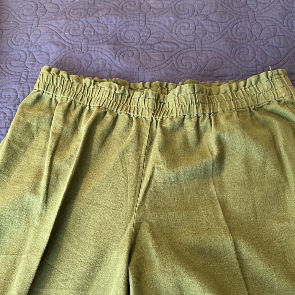 Linen Paperbag Waste Slacks - Picture 4 of 8
